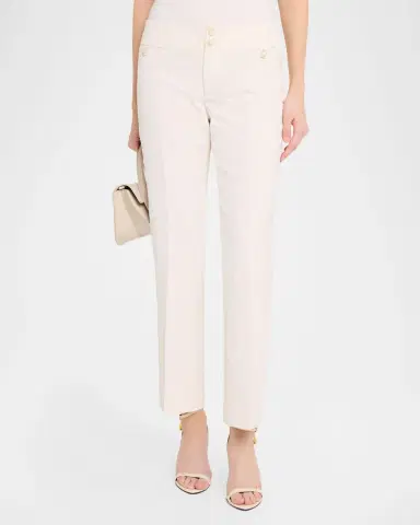 Etro Flared Cotton-Blend Paisley Jacquard Trousers | Thumbnail 4 Etro Flared Cotton-Blend Paisley Jacquard Trousers | Thumbnail 4
