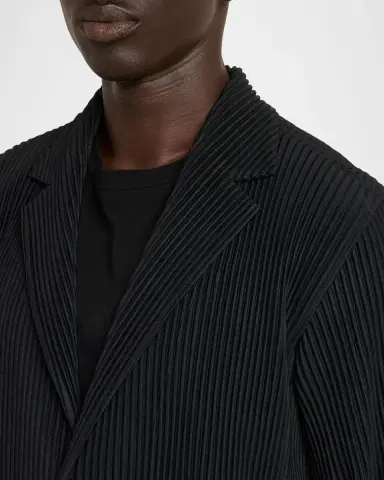 Homme Plissé Issey Miyake Men's Basics Pleated Single-Breasted Blazer | Thumbnail 5 Homme Plissé Issey Miyake Men's Basics Pleated Single-Breasted Blazer | Thumbnail 5