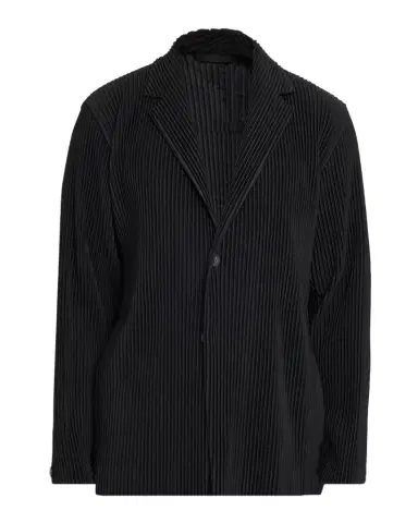 Homme Plissé Issey Miyake Men's Basics Pleated Single-Breasted Blazer | Thumbnail 1 Homme Plissé Issey Miyake Men's Basics Pleated Single-Breasted Blazer | Thumbnail 1