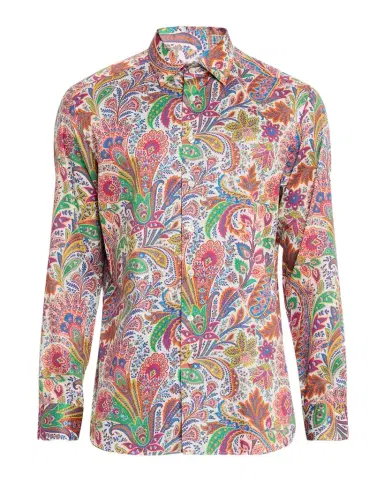 Etro Men's Paisley Jacquard Roma-Fit Dress Shirt | Thumbnail 1 Etro Men's Paisley Jacquard Roma-Fit Dress Shirt | Thumbnail 1