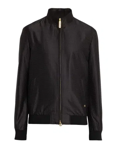 Stefano Ricci Men's Geometric Silk Jacquard Blouson | Thumbnail 1 Stefano Ricci Men's Geometric Silk Jacquard Blouson | Thumbnail 1