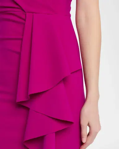 Chiara Boni La Petite Robe Sayon Ruffle Drape Bodycon Midi Dress | Thumbnail 5 Chiara Boni La Petite Robe Sayon Ruffle Drape Bodycon Midi Dress | Thumbnail 5