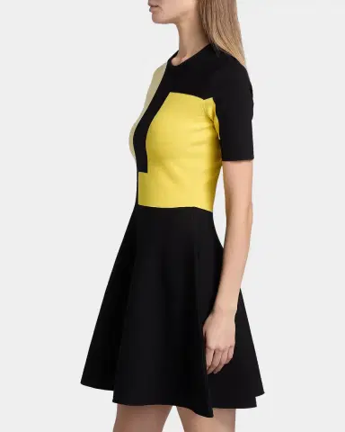 Jason Wu Collection Fit-&-Flare Colorblock Knit Mini Dress | Thumbnail 7 Jason Wu Collection Fit-&-Flare Colorblock Knit Mini Dress | Thumbnail 7
