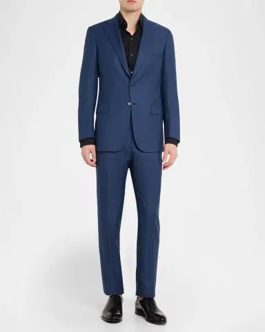 Brioni Men's Cotton Narrow Stripe Single-Breasted Sport Coat | Thumbnail 2 Brioni Men's Cotton Narrow Stripe Single-Breasted Sport Coat | Thumbnail 2
