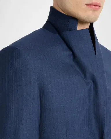 Brioni Men's Cotton Narrow Stripe Single-Breasted Sport Coat | Thumbnail 8 Brioni Men's Cotton Narrow Stripe Single-Breasted Sport Coat | Thumbnail 8