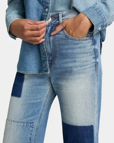 Veronica Beard Dylan Patchwork High-Rise Ankle Jeans | Thumbnail 7 Veronica Beard Dylan Patchwork High-Rise Ankle Jeans | Thumbnail 7