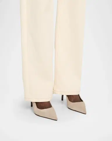 Brunello Cucinelli 80mm Monili Suede Slingback Pumps | Thumbnail 2 Brunello Cucinelli 80mm Monili Suede Slingback Pumps | Thumbnail 2