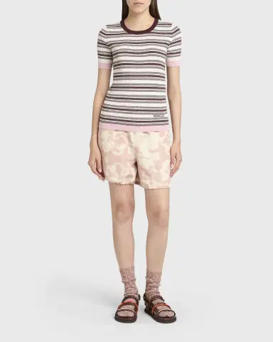 Moncler Stripe Short-Sleeve Top | Thumbnail 2 Moncler Stripe Short-Sleeve Top | Thumbnail 2