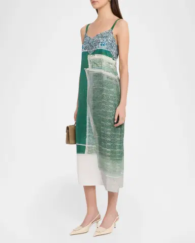 Jason Wu Collection x Robert Rauschenberg Platter-Print Midi Slip Dress | Thumbnail 4 Jason Wu Collection x Robert Rauschenberg Platter-Print Midi Slip Dress | Thumbnail 4
