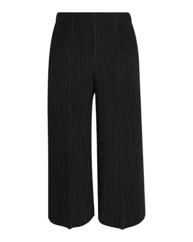 Homme Plissé Issey Miyake Men's Pleats Cropped Wide-Leg Trousers | Thumbnail 1 Homme Plissé Issey Miyake Men's Pleats Cropped Wide-Leg Trousers | Thumbnail 1