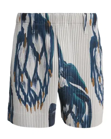 Homme Plissé Issey Miyake Men's Pleated Pull-On Shorts | Thumbnail 1 Homme Plissé Issey Miyake Men's Pleated Pull-On Shorts | Thumbnail 1