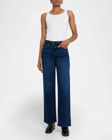 PAIGE Tatum Mid-Rise Wide-Leg Jeans | Thumbnail 2 PAIGE Tatum Mid-Rise Wide-Leg Jeans | Thumbnail 2