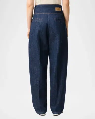 Ami Paris Wrapped Belted Barrel-Leg Jeans | Thumbnail 3 Ami Paris Wrapped Belted Barrel-Leg Jeans | Thumbnail 3