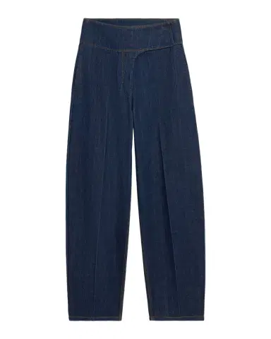 Ami Paris Wrapped Belted Barrel-Leg Jeans | Thumbnail 1 Ami Paris Wrapped Belted Barrel-Leg Jeans | Thumbnail 1