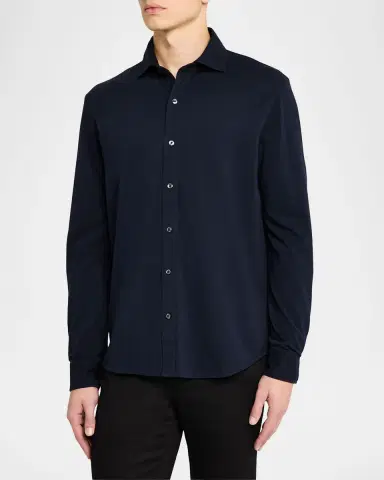 Ralph Lauren Purple Label Washed Piqué Shirt | Thumbnail 4 Ralph Lauren Purple Label Washed Piqué Shirt | Thumbnail 4