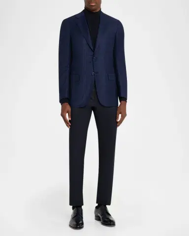 Brioni Men's Wool Plaid Single-Breasted Sport Coat | Thumbnail 2 Brioni Men's Wool Plaid Single-Breasted Sport Coat | Thumbnail 2