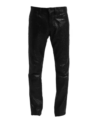Tom Ford Men's Perforated Leather Straight-Leg Five-Pocket Pants | Thumbnail 1 Tom Ford Men's Perforated Leather Straight-Leg Five-Pocket Pants | Thumbnail 1