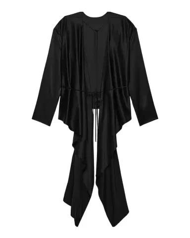 Helmut Lang Draped Silk Satin Scarf Top | Thumbnail 1 Helmut Lang Draped Silk Satin Scarf Top | Thumbnail 1