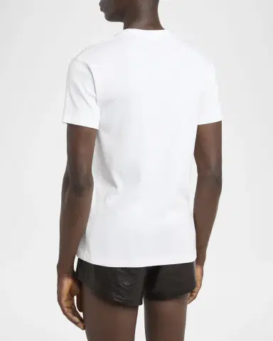 Tom Ford Men's Perforated Ribbed T-Shirt | Thumbnail 3 Tom Ford Men's Perforated Ribbed T-Shirt | Thumbnail 3