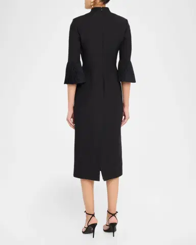 Valentino Garavani Embellished High-Collar Midi Dress | Thumbnail 3 Valentino Garavani Embellished High-Collar Midi Dress | Thumbnail 3