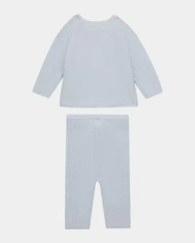 Marie-Chantal Bowen Cable-Knit Cardigan & Leggings Set, Size 3M-24M | Thumbnail 2 Marie-Chantal Bowen Cable-Knit Cardigan & Leggings Set, Size 3M-24M | Thumbnail 2