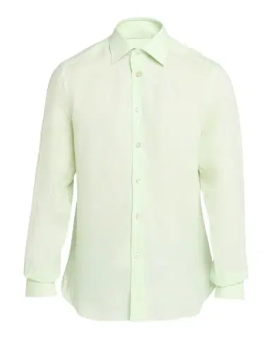 Kiton Men's Solid Linen Button-Down Shirt with Mother-Of-Pearl | Thumbnail 1 Kiton Men's Solid Linen Button-Down Shirt with Mother-Of-Pearl | Thumbnail 1