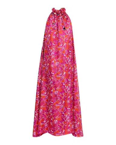 Max Mara Shell-Print Trapeze Silk Maxi Dress | Thumbnail 1 Max Mara Shell-Print Trapeze Silk Maxi Dress | Thumbnail 1