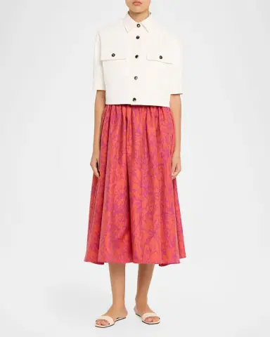 Max Mara Cropped Button-Down Jacket | Thumbnail 2 Max Mara Cropped Button-Down Jacket | Thumbnail 2