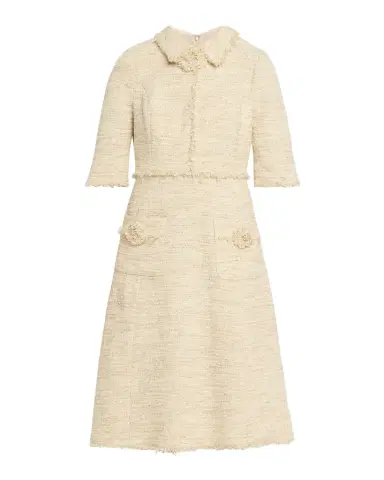 Rickie Freeman for Teri Jon Fringe-Trim Metallic Tweed Dress | Thumbnail 1 Rickie Freeman for Teri Jon Fringe-Trim Metallic Tweed Dress | Thumbnail 1