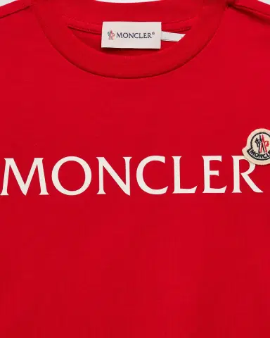 Moncler Boy 's Logo-Print Short-Sleeve Cotton T-Shirt, Size 4-6 | Thumbnail 2 Moncler Boy 's Logo-Print Short-Sleeve Cotton T-Shirt, Size 4-6 | Thumbnail 2