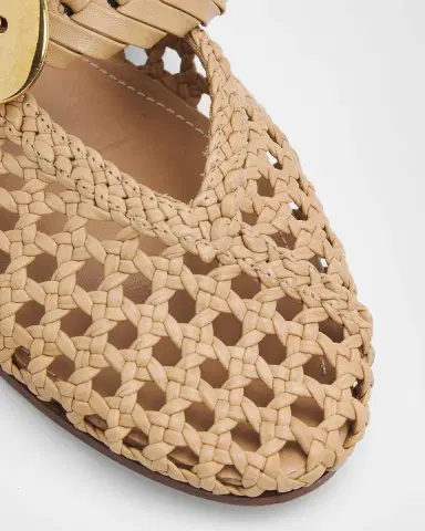 Zimmermann Alchemy Woven Leather Ballerina Flats | Thumbnail 3 Zimmermann Alchemy Woven Leather Ballerina Flats | Thumbnail 3