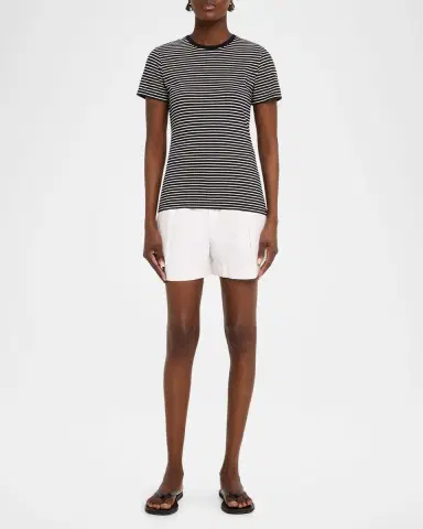 Nili Lotan Lana Striped Short-Sleeve Crewneck T-Shirt | Thumbnail 2 Nili Lotan Lana Striped Short-Sleeve Crewneck T-Shirt | Thumbnail 2