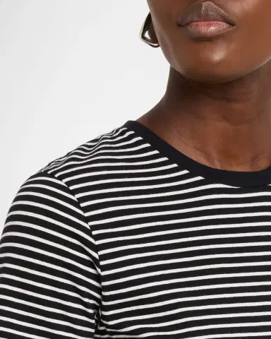 Nili Lotan Lana Striped Short-Sleeve Crewneck T-Shirt | Thumbnail 5 Nili Lotan Lana Striped Short-Sleeve Crewneck T-Shirt | Thumbnail 5