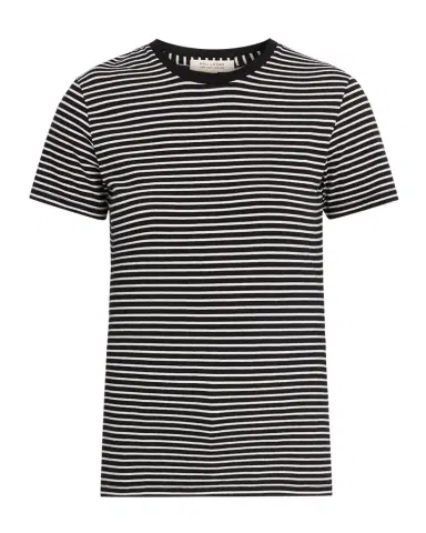 Nili Lotan Lana Striped Short-Sleeve Crewneck T-Shirt | Thumbnail 1 Nili Lotan Lana Striped Short-Sleeve Crewneck T-Shirt | Thumbnail 1