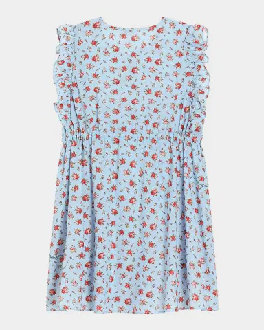 Dolce & Gabbana Girl's Small Rose-Print Muslin Dress, Size 2-6 | Thumbnail 2 Dolce & Gabbana Girl's Small Rose-Print Muslin Dress, Size 2-6 | Thumbnail 2