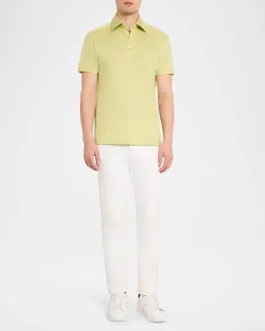 Kiton Men's Cotton Knit Polo Shirt | Thumbnail 2 Kiton Men's Cotton Knit Polo Shirt | Thumbnail 2