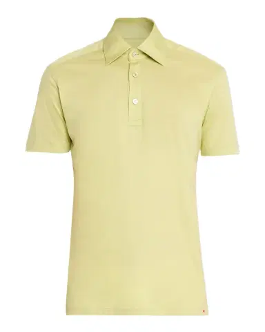 Kiton Men's Cotton Knit Polo Shirt | Thumbnail 1 Kiton Men's Cotton Knit Polo Shirt | Thumbnail 1