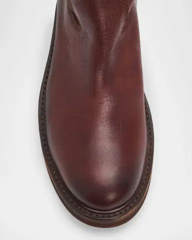 Miu Miu Foule Leather Mid-Calf Boots | Thumbnail 6 Miu Miu Foule Leather Mid-Calf Boots | Thumbnail 6