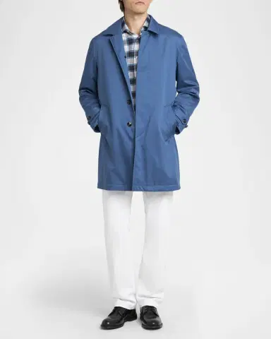 Kiton Men's Cotton Plaid Button-Down Shirt | Thumbnail 2 Kiton Men's Cotton Plaid Button-Down Shirt | Thumbnail 2
