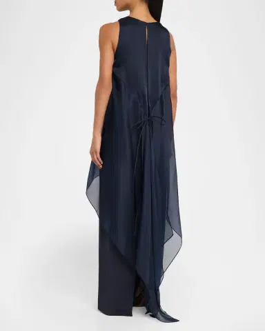Lafayette 148 New York Sleeveless Layered Organza Silk Gown | Thumbnail 3 Lafayette 148 New York Sleeveless Layered Organza Silk Gown | Thumbnail 3