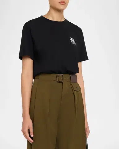 LOEWE Men's Anagram Crew T-Shirt | Thumbnail 4 LOEWE Men's Anagram Crew T-Shirt | Thumbnail 4