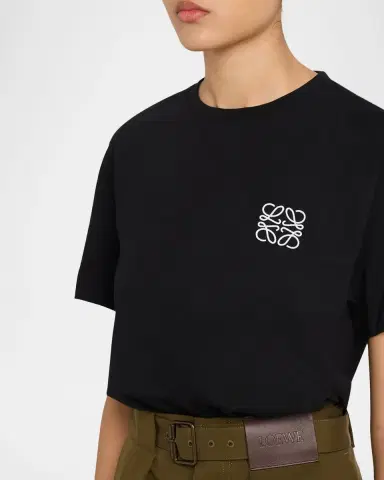 LOEWE Men's Anagram Crew T-Shirt | Thumbnail 5 LOEWE Men's Anagram Crew T-Shirt | Thumbnail 5