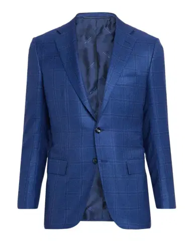 Kiton Men's Wool and Silk Tonal Plaid Sport Coat | Thumbnail 1 Kiton Men's Wool and Silk Tonal Plaid Sport Coat | Thumbnail 1
