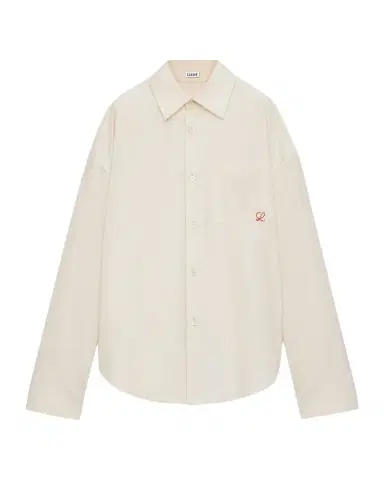 LOEWE Men's Embroidered Anagram Pocket Button-Down Shirt | Thumbnail 1 LOEWE Men's Embroidered Anagram Pocket Button-Down Shirt | Thumbnail 1