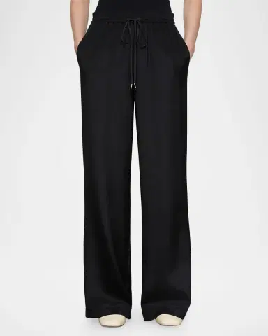 Lafayette 148 New York Penn Straight-Leg Silk Georgette Pants | Thumbnail 4 Lafayette 148 New York Penn Straight-Leg Silk Georgette Pants | Thumbnail 4