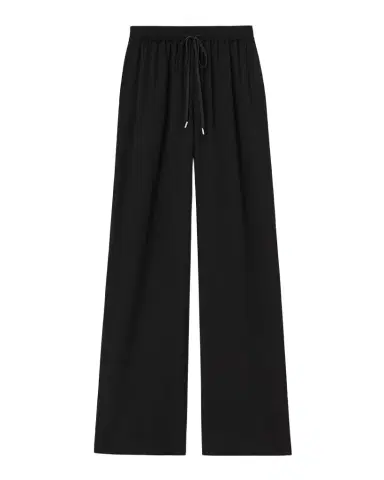 Lafayette 148 New York Penn Straight-Leg Silk Georgette Pants | Thumbnail 1 Lafayette 148 New York Penn Straight-Leg Silk Georgette Pants | Thumbnail 1