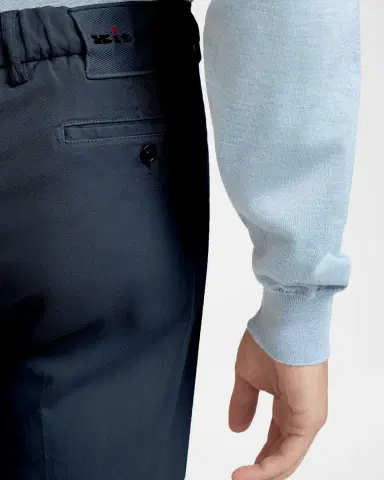 Kiton Men's Lyocell Stretch Straight Leg Flat-Front Pants | Thumbnail 5 Kiton Men's Lyocell Stretch Straight Leg Flat-Front Pants | Thumbnail 5