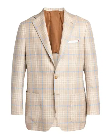 Kiton Men's Plaid Cashmere-Blend Single-Breasted Blazer | Thumbnail 1 Kiton Men's Plaid Cashmere-Blend Single-Breasted Blazer | Thumbnail 1