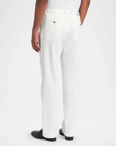 Kiton Men 's Lyocell Stretch Straight Leg Flat-Front Pants | Thumbnail 3 Kiton Men 's Lyocell Stretch Straight Leg Flat-Front Pants | Thumbnail 3