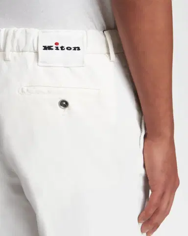 Kiton Men 's Lyocell Stretch Straight Leg Flat-Front Pants | Thumbnail 5 Kiton Men 's Lyocell Stretch Straight Leg Flat-Front Pants | Thumbnail 5